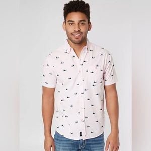 Artistry in Motion Pink/Black Men's Slim Tall Fit Whales Cape Cod Size Large